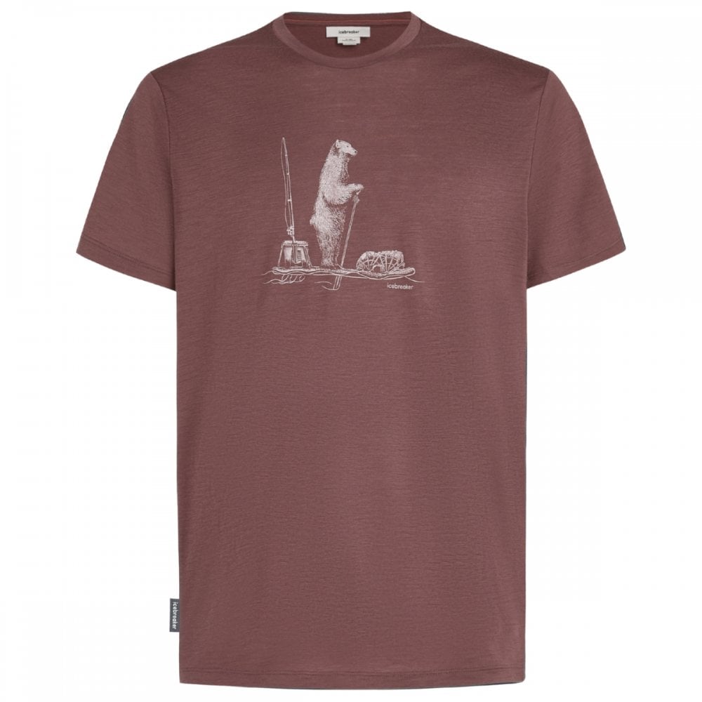 Mens Merino 150 Tech Lite Short Sleeve T-Shirt Polar Paddle