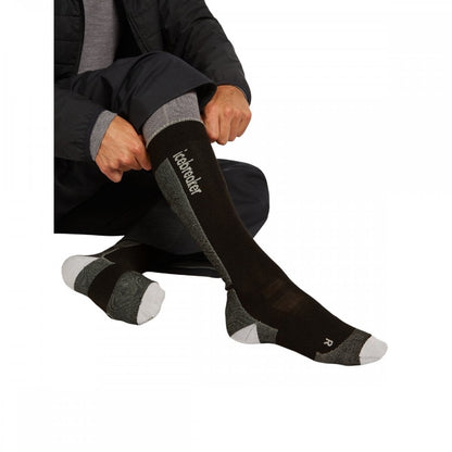 Mens Merino Ski+ Ultralight Over The Calf Socks
