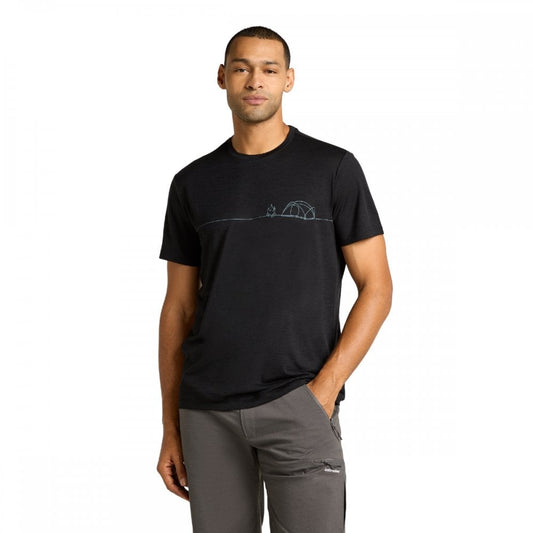 Mens Merino 150 Tech Lite Short Sleeve T-Shirt Single Line Camp