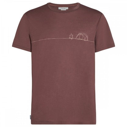 Mens Merino 150 Tech Lite Short Sleeve T-Shirt Single Line Camp