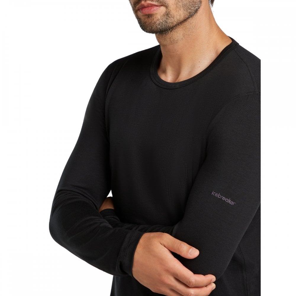 Mens Merino Blend Core Heavyweight Long Sleeve Crewe Thermal Top