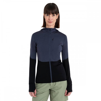 Womens Merino Blend 200 Realfleece™ Descender Long Sleeve Zip Hoodie