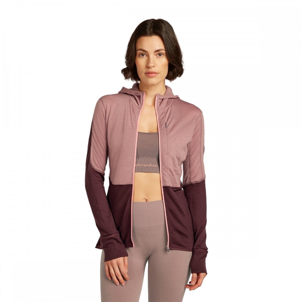 Womens Merino Blend 200 Realfleece™ Descender Long Sleeve Zip Hoodie