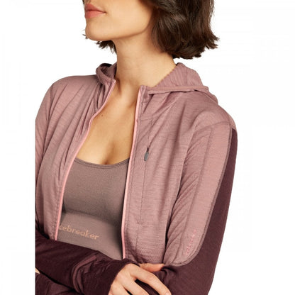Womens Merino Blend 200 Realfleece™ Descender Long Sleeve Zip Hoodie
